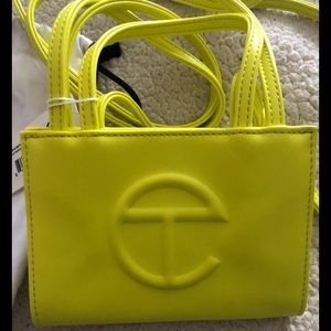 Brand new Telfar mini in highlighter